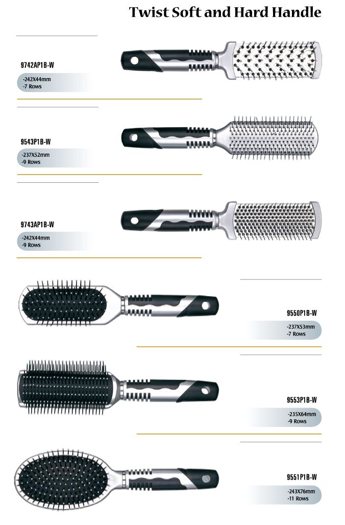 Twist Hand Hair Brushes
