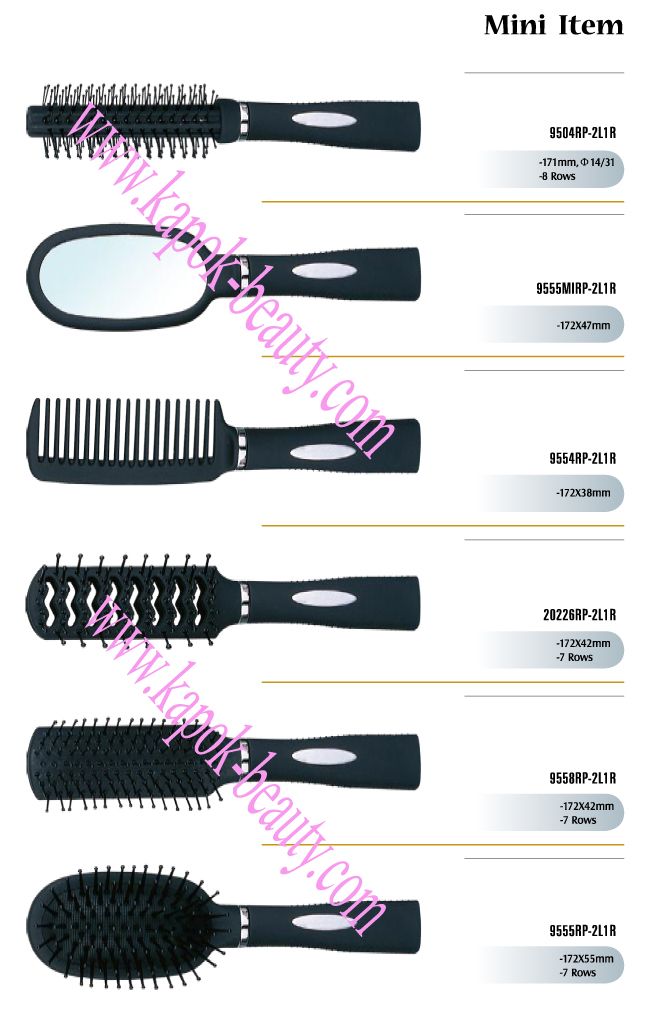 Juego de pinceles para cabello negro