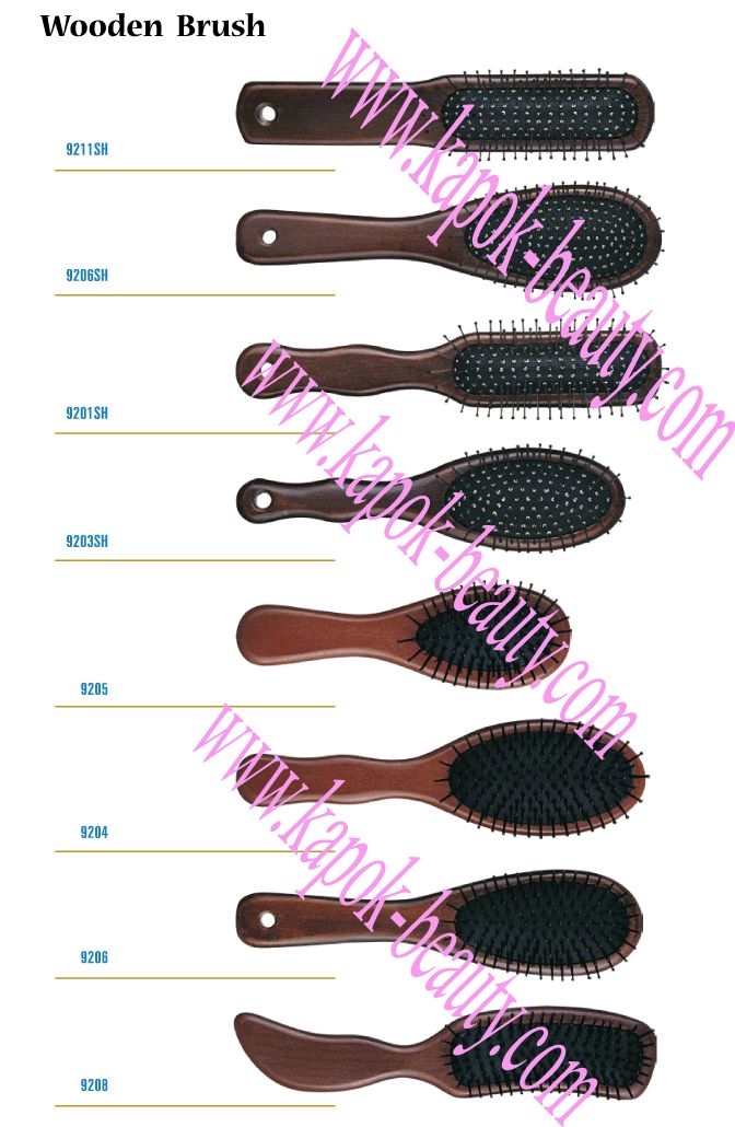 Cepillos de madera para el cabello