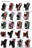 Pinzas para el pelo de plástico retro