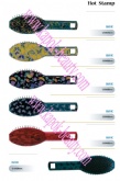 Juego de cepillos para el cabello con estampado de flores de moda