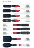 Juego de pinceles para cabello negro con mezcla de rosados ​​modernos