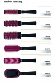Rubber painting Purple Hair Brushes Set