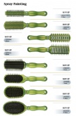 Juego de pinceles para pintar con aerosol para cabello verde