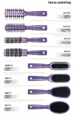 Pinceles para pintar con aerosol el cabello morado