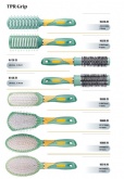 Cepillos para el cabello TPR Grip Green mix yellow
