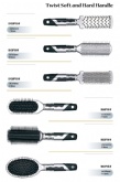 Twist Handle Premium Silver Hair Brushes