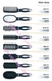 Juego de pinceles para el pelo negro con espejo