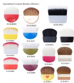 Brochas cosméticas especializadas para colorete