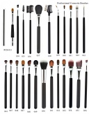 Vegan Enviroment Friendly Synthetic Cosmetic Brushes