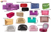 flash and glitter bags, pouches