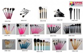 Brocha retráctil de marca privada profesional para polvos, maquillaje, cosmética, OEM