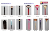 Brocha retráctil de marca privada profesional para polvos, maquillaje, cosmética, OEM